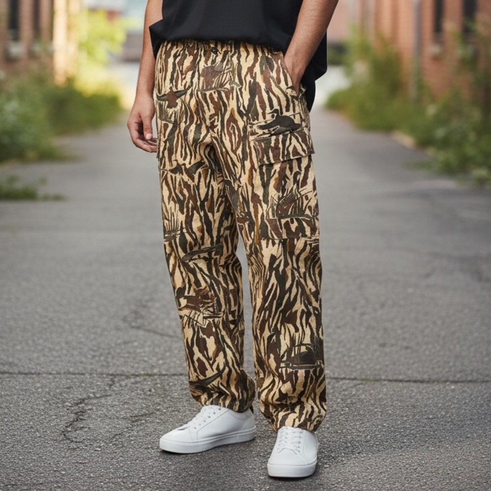 RARE!  Vintage Ducks Unlimited RATTLERS, heavy 100% Cotton Flannel Hunting Pants - Picture 3 of 7